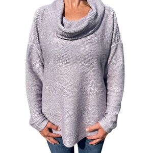 Robert Louis Drop Shoulder Sweater Cowl Neck Lavender Purple Vintage‎ M